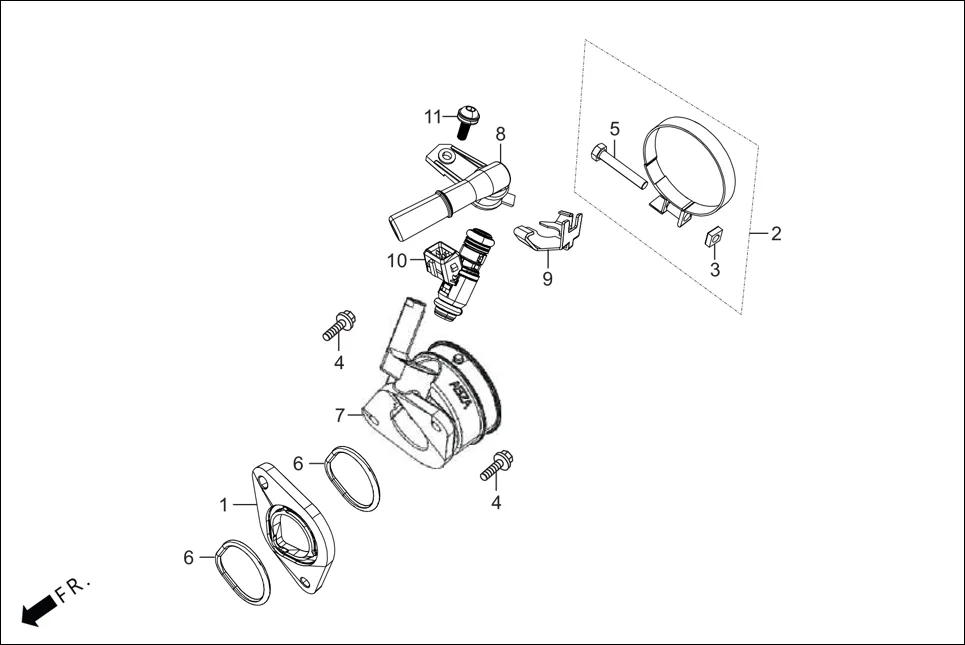 E-11A INJECTOR ASSY. FUEL