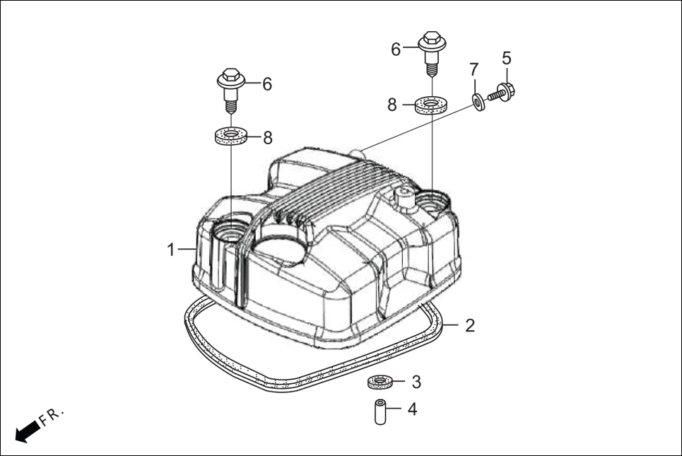 E-1 CYLN. &amp; CYLN HEAD(CYLINDER HEAD COVER)