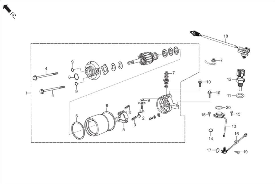 E-5A ELECTRICALS(STARTER MOTOR)