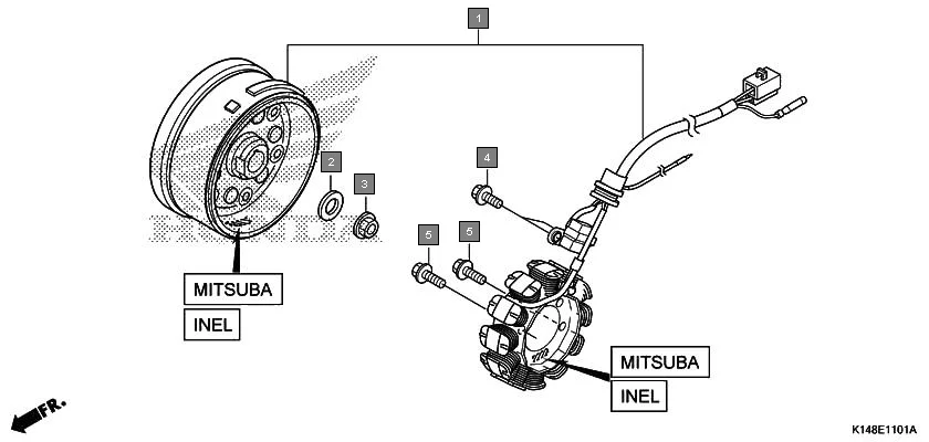 E-11-1 GENERATOR(CB110E/ME/AMF)(MITSUBA/INEL)