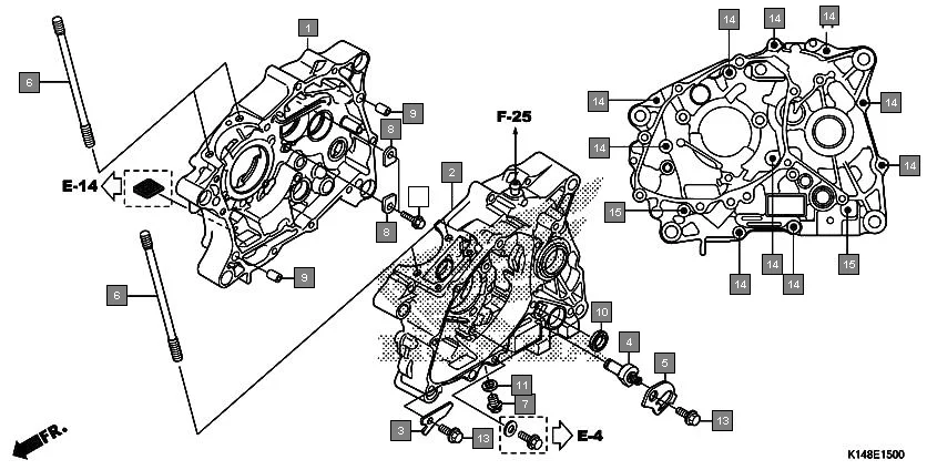 E-15 CRANKCASE
