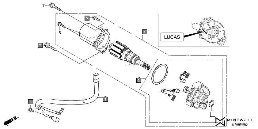 E-13-2 STARTER MOTOR(3)(LUCAS)