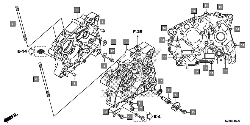 E-15 CRANKCASE