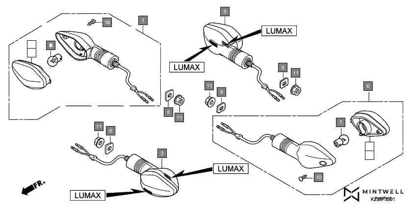 F-35-1 WINKER(LUMAX) diagram showing 33400-K23-902