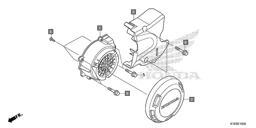 E-10 LEFT CRANKCASE COVER