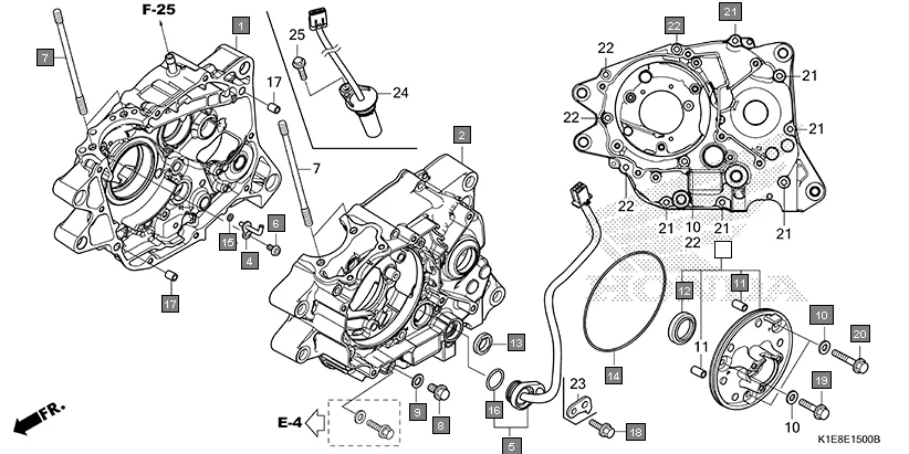 E-15 CRANKCASE