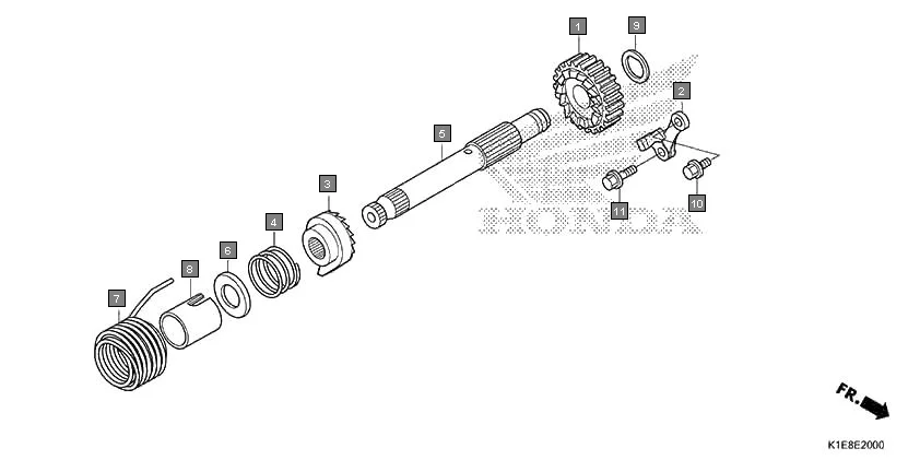 E-20 KICK STARTER SPINDLE
