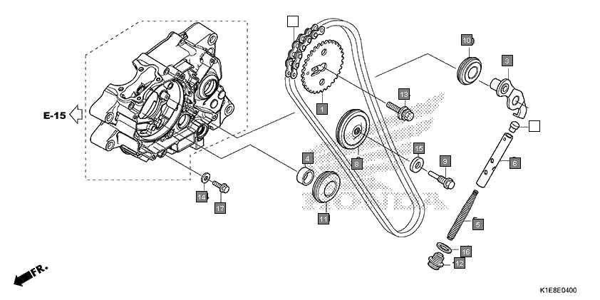 E-4 CAM CHAIN/TENSIONER