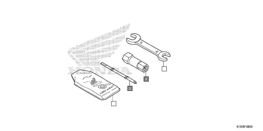 F-48 TOOLS assembly diagram for HONDA CD 110 Dream CB110CMDR