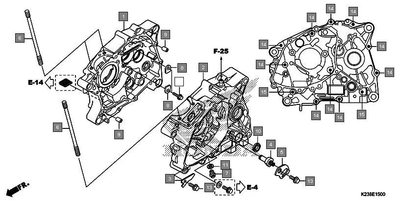 E-15 CRANKCASE