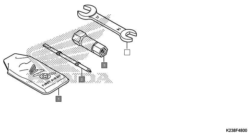 F-48 TOOLS diagram showing 89102-KTE-910
