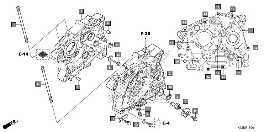 E-15 CRANKCASE