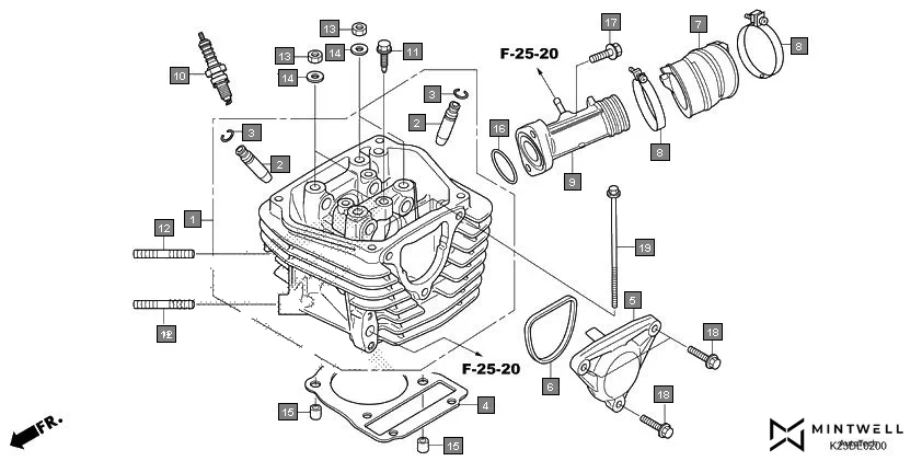 E-2 CYLINDER HEAD