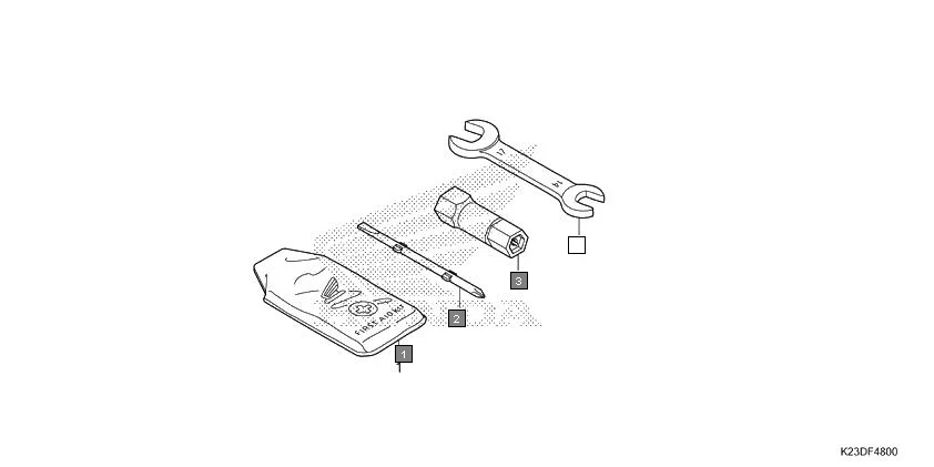 F-48 TOOLS assembly diagram for HONDA Dream Neo CB110CMH
