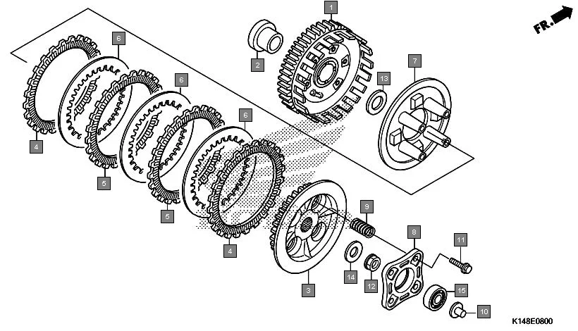 E-8 CLUTCH(CB110D/MD)