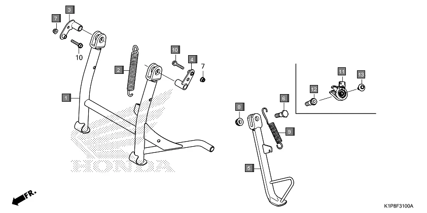 F-31 STAND diagram showing 50500-K1L-D00