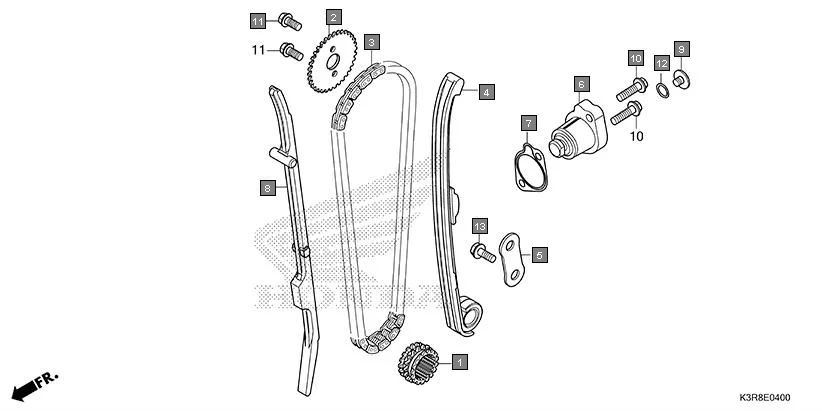 E-4 CAM CHAIN/TENSIONER