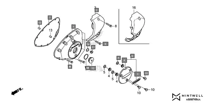 E-10 LEFT CRANKCASE COVER