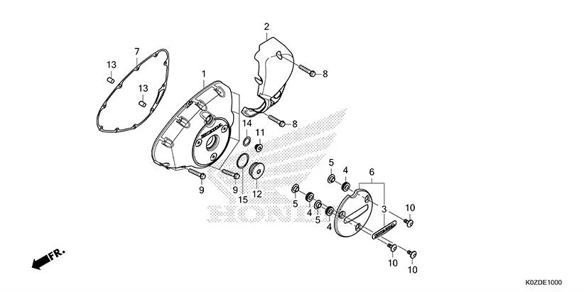 E-10 LEFT CRANKCASE COVER