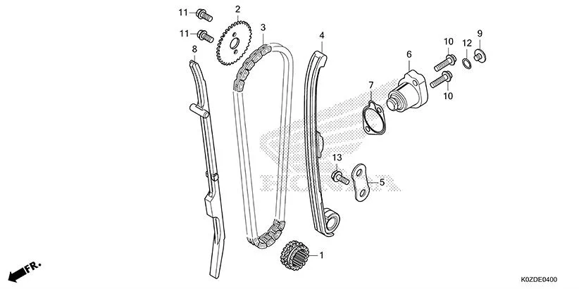 E-4 CAM CHAIN/TENSIONER