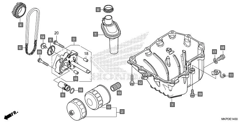 E-14 OIL PAN/OIL PUMP