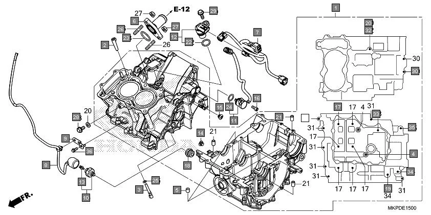 E-15 CRANKCASE