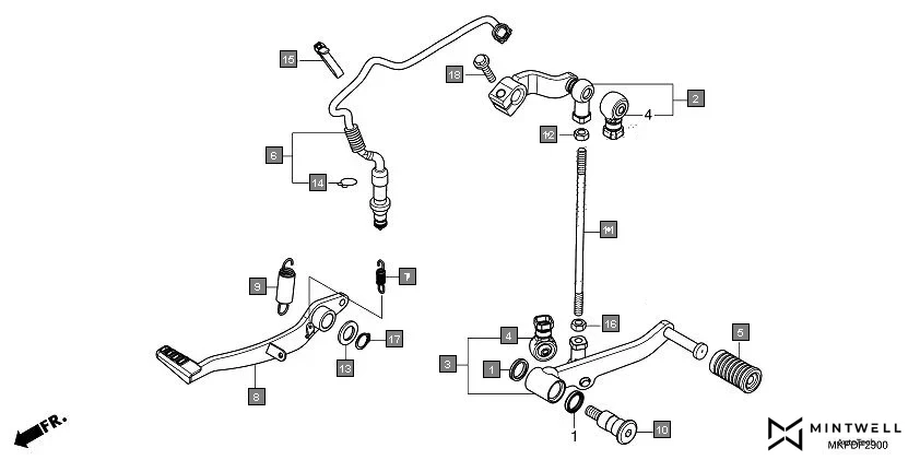 F-29 PEDAL diagram showing 35357-HP0-A00