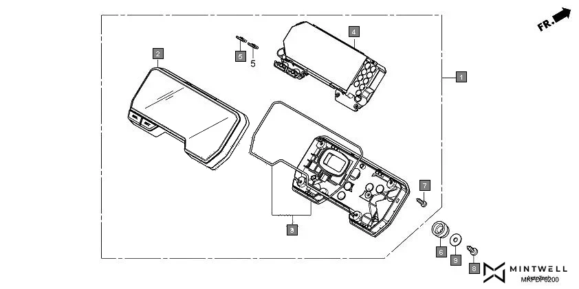 F-2 METER diagram showing 37100-MKP-D82