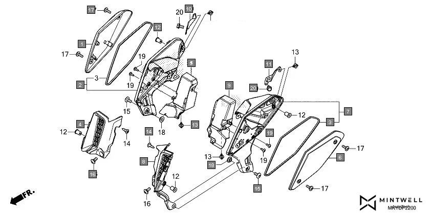 F-22 SHROUD diagram showing 90116-SP0-003