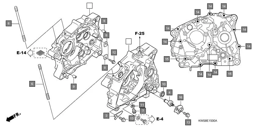 E-15 CRANKCASE