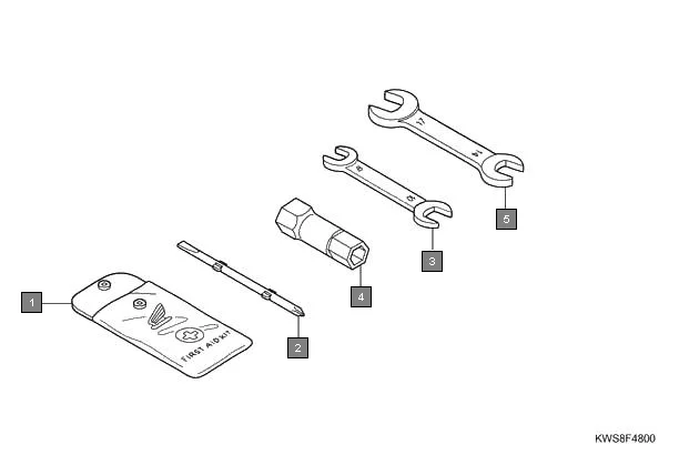 F-48 TOOLS assembly diagram for HONDA CB Twister CBF110C