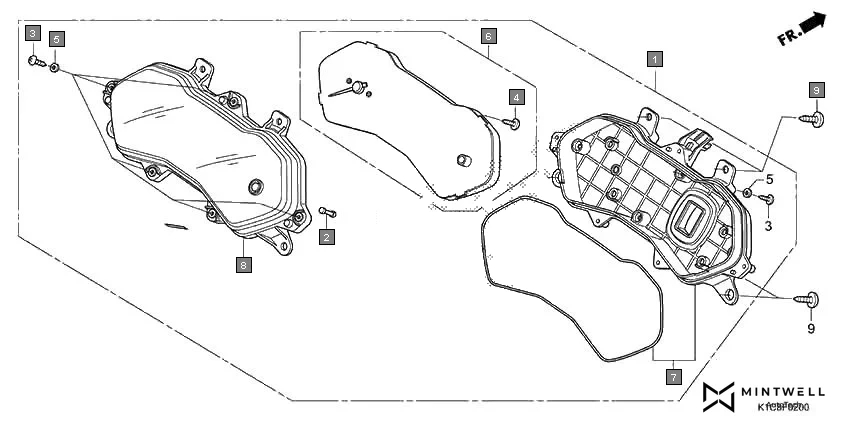 F-2 METER assembly diagram for HONDA Livo CBF110BER