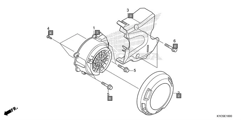 E-10 A.C. GENERATOR COVER