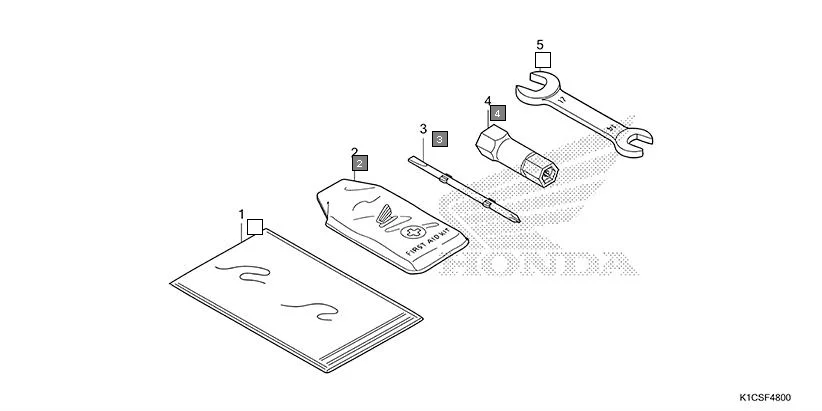 F-48 TOOLS assembly diagram for HONDA Livo CBF110SBES