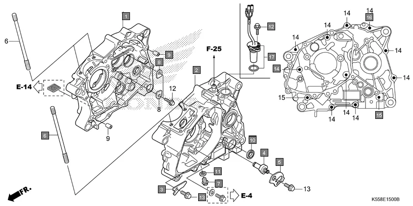 E-15 CRANKCASE