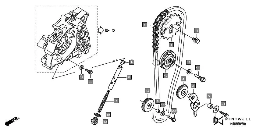 E-4 CAM CHAIN/TENSIONER