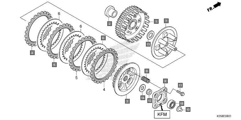 E-8-1 CLUTCH(F.C.C.)