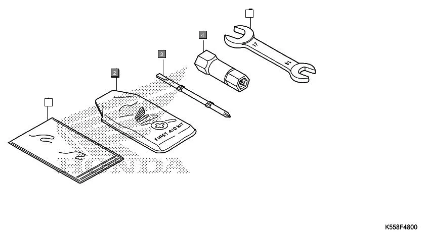 F-48 TOOLS assembly diagram for HONDA Livo CBF110H
