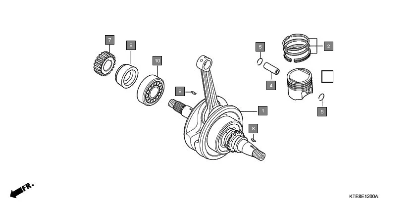 E-12 CRANKSHAFT/PISTON
