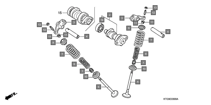 E-3 CAMSHAFT/VALVE