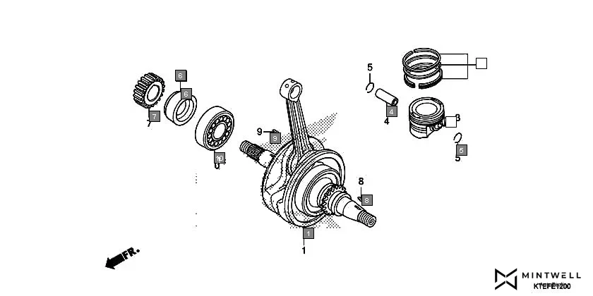 E-12 CRANKSHAFT/PISTON