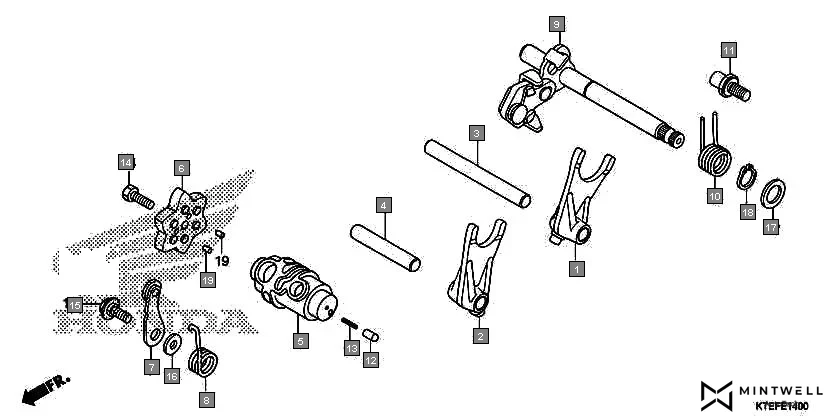 E-14 GEARSHIFT DRUM