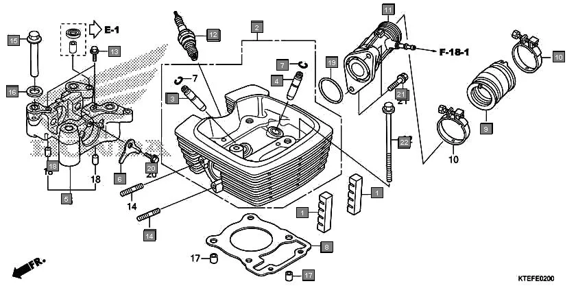E-2 CYLINDER HEAD