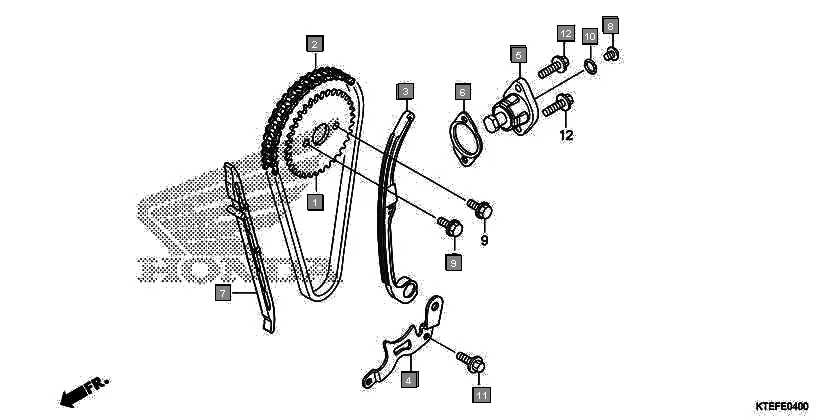 E-4 CAM CHAIN/TENSIONER