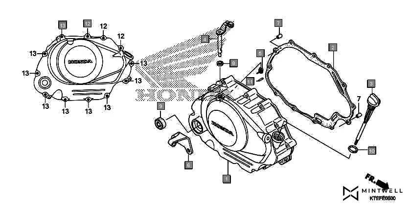E-6 RIGHT CRANKCASE COVER