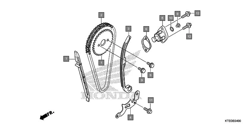 E-4 CAM CHAIN/TENSIONER
