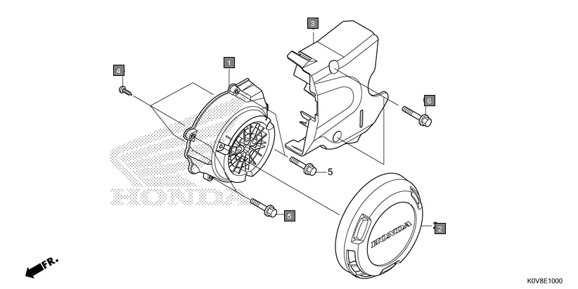 E-10 A.C. GENERATOR COVER