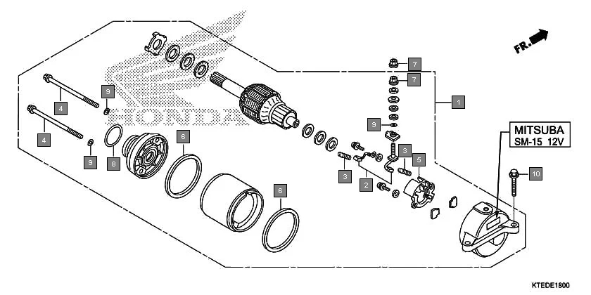 E-18 STARTING MOTOR(MITSUBA SM-15)