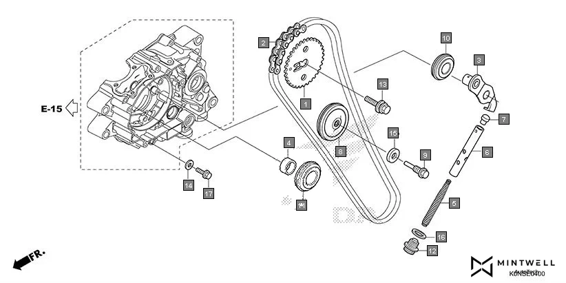 E-4 CAM CHAIN/TENSIONER