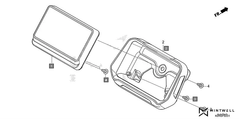 F-2-1 METER(CBF125MEF) assembly diagram for HONDA SP125 CBF125MEFT